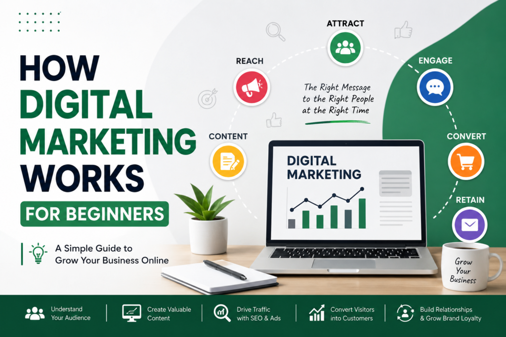 how digital marketing works for beginners